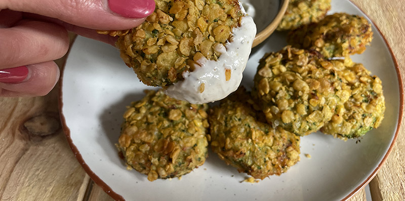 nuggets de pescado y brócoli